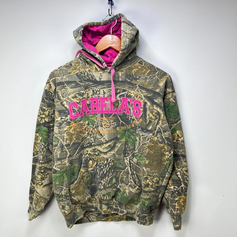 Vintage Realtree Camo Cabelas Hoodie Womens Medium